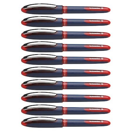 Schneider Pen One Business Rollerball Pens, 0.6mm, Blue, 10PK 183002